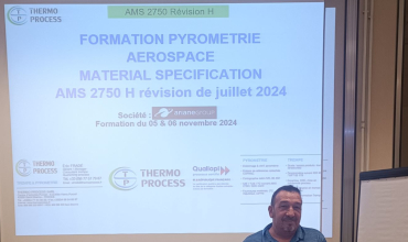 Formation pyrométrie norme AMS2750 H