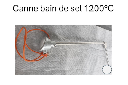 Canne de mesure pour bain de sel jusqu'à 1200 °C