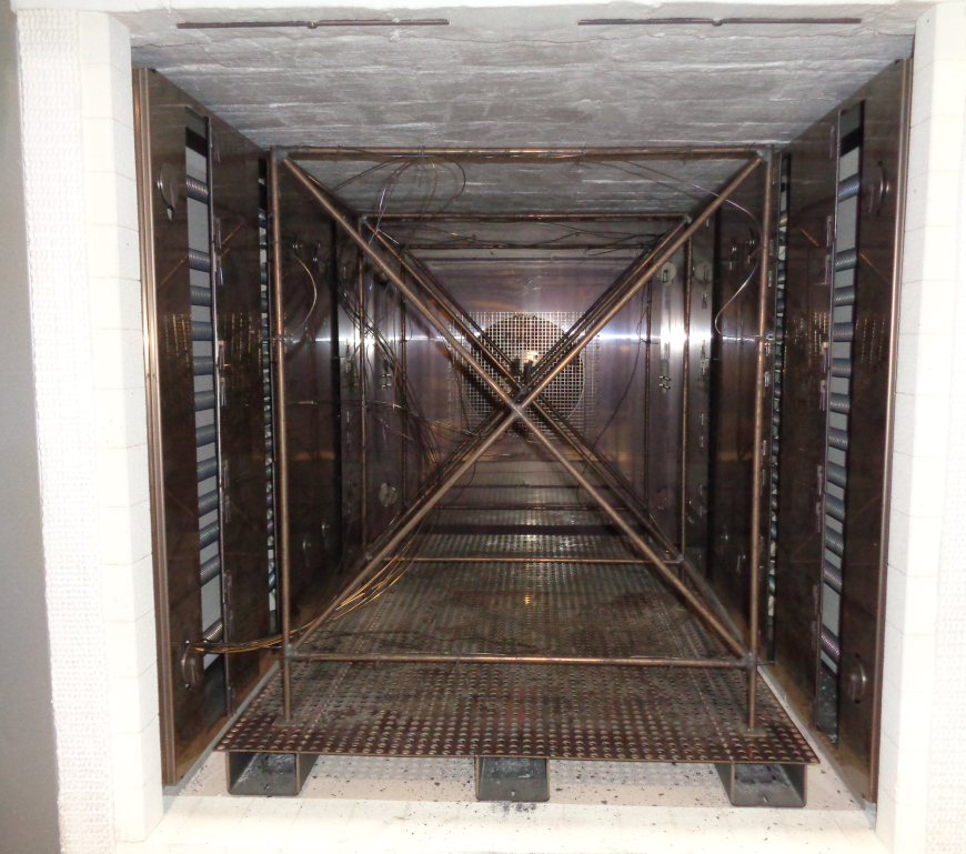 Relevé Temperature Uniformity Survey dans un four industriel